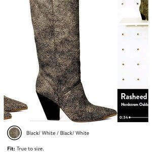 Brand new never worn Tory Burch calf hair boots